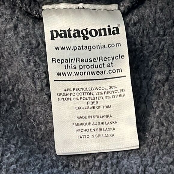 New! Patagonia Men's Woolie Fleece Pullover in Forge Gray Size Large NWT - Picture 14 of 14